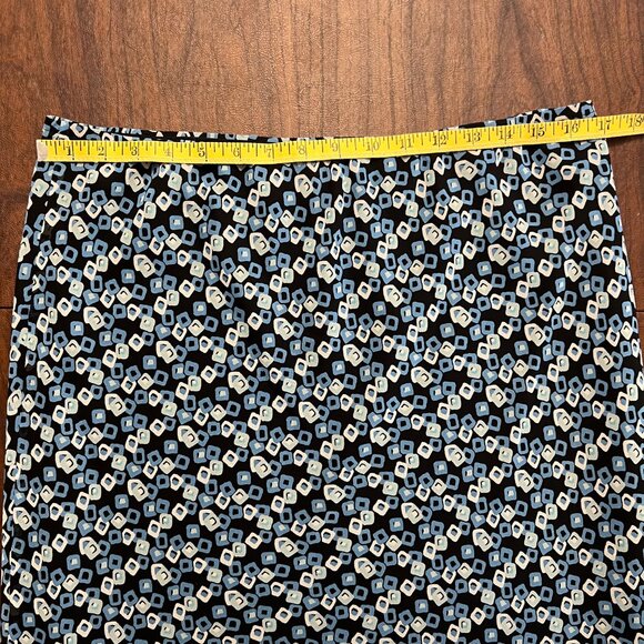 Caslon blue patterned midi skirt size L - Picture 5 of 5